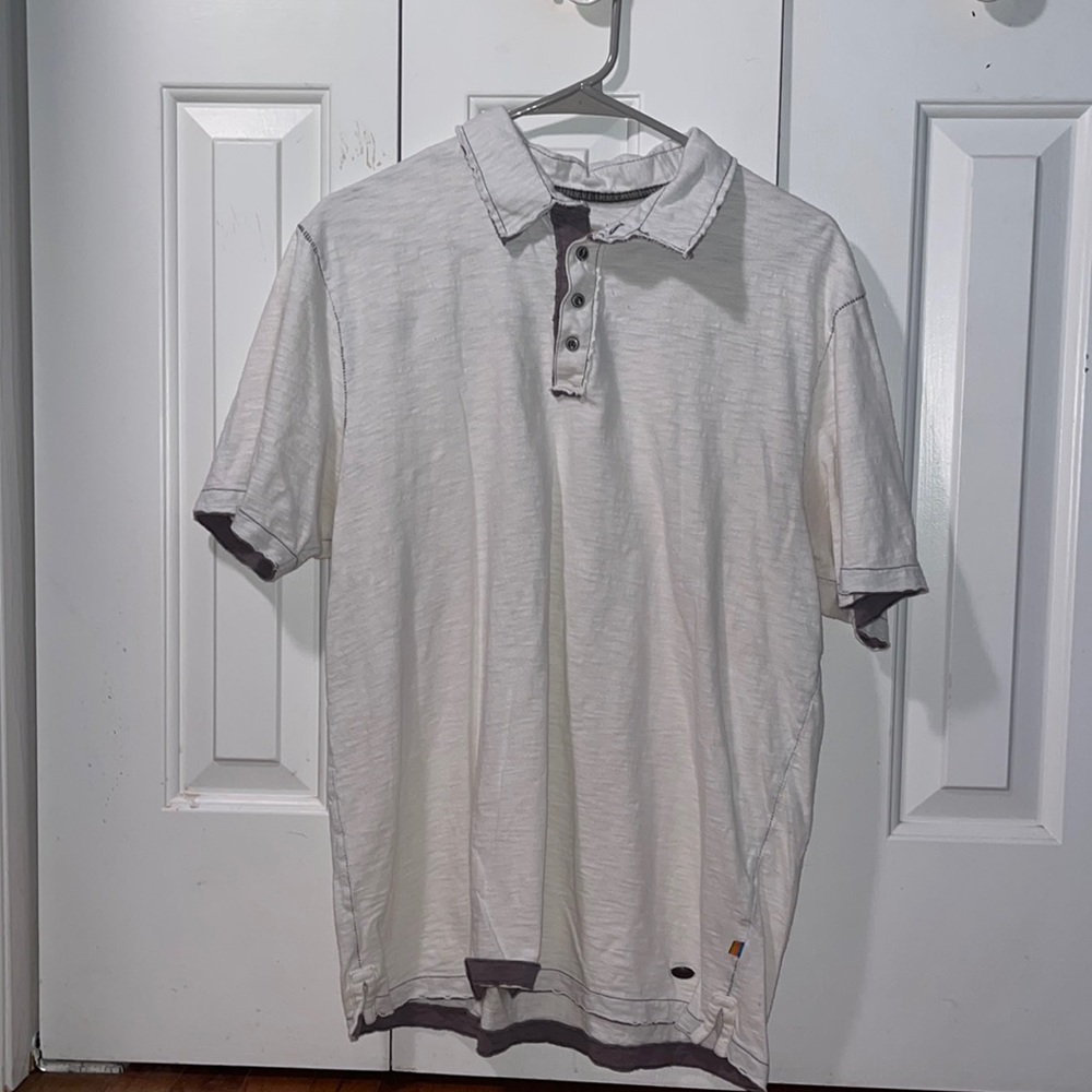 True Grit white polo shirt